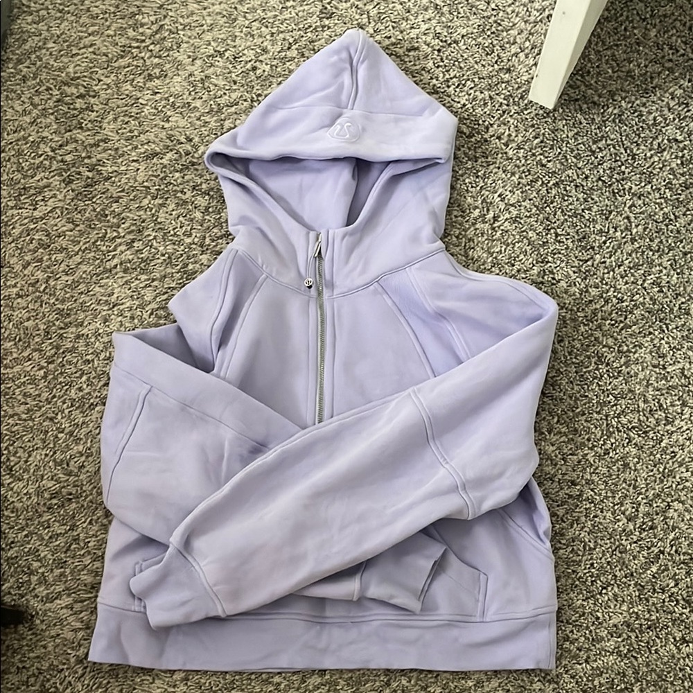 Lululemon Half Zip Scuba, Lilac Smoke